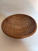 Rieten Rijstmand rond, Huis en Inrichting, Gebruikt, Mand, Ophalen of Verzenden, Riet