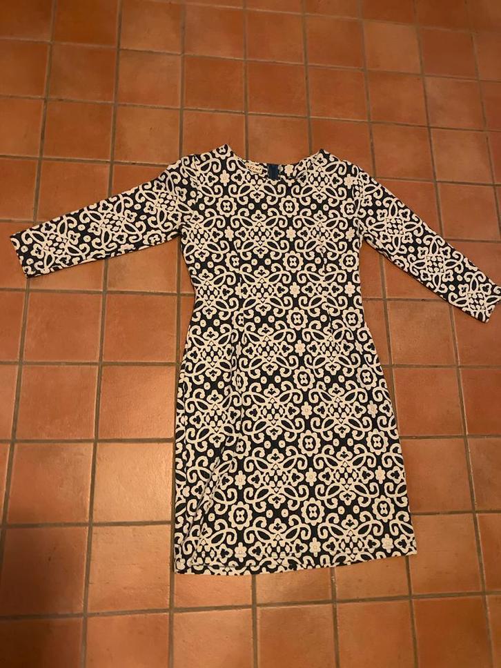 Yazz-Set Jurk - Maat L - Blauw/Wit, Kleding | Dames, Jurken, Zo goed als nieuw, Maat 42/44 (L), Blauw, Knielengte, Ophalen of Verzenden