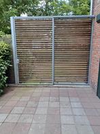 Afsluitbare gegalvaniseerde schuifpoort, Tuin en Terras, Ophalen, Gebruikt, 200 cm of meer