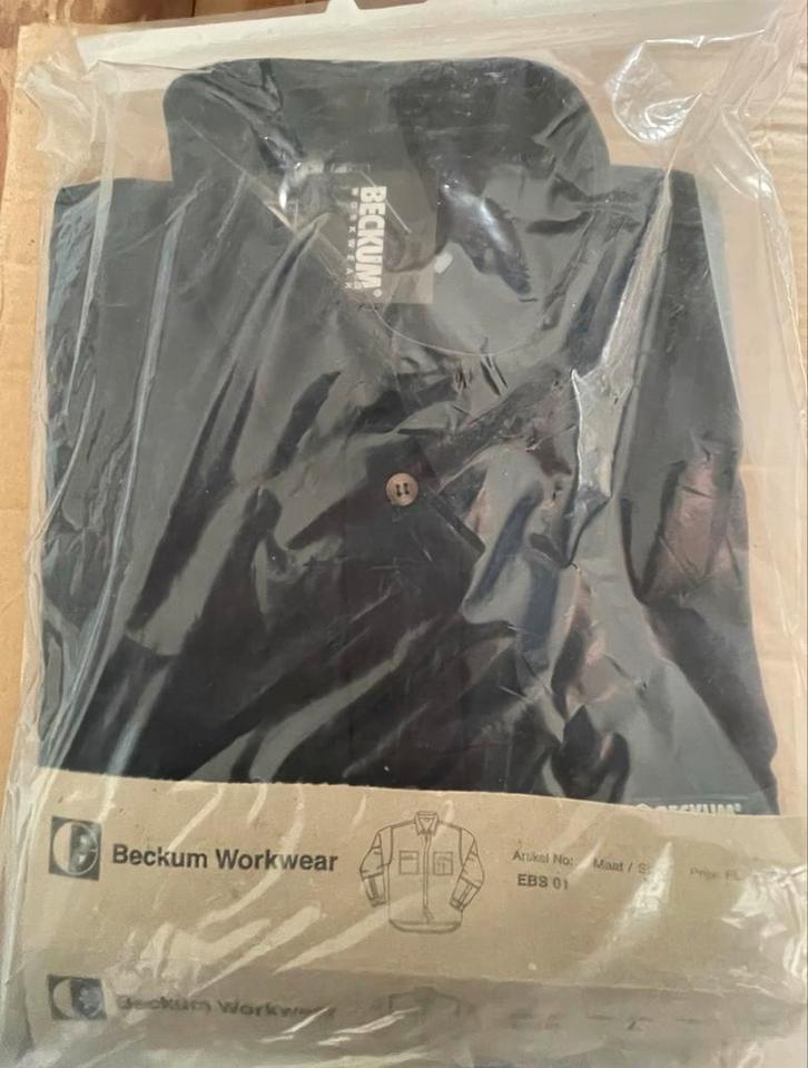 Beckum Workwear EBS 01 - Marine & Khaki, Kleding | Heren, Overhemden, Nieuw, Overige kleuren, Ophalen of Verzenden