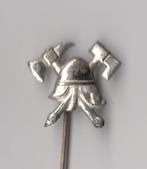 Brandweer Helm Hamer Bijl speldje, Niet vindbaar, Niet vindbaar, Nederland, Embleem of Badge