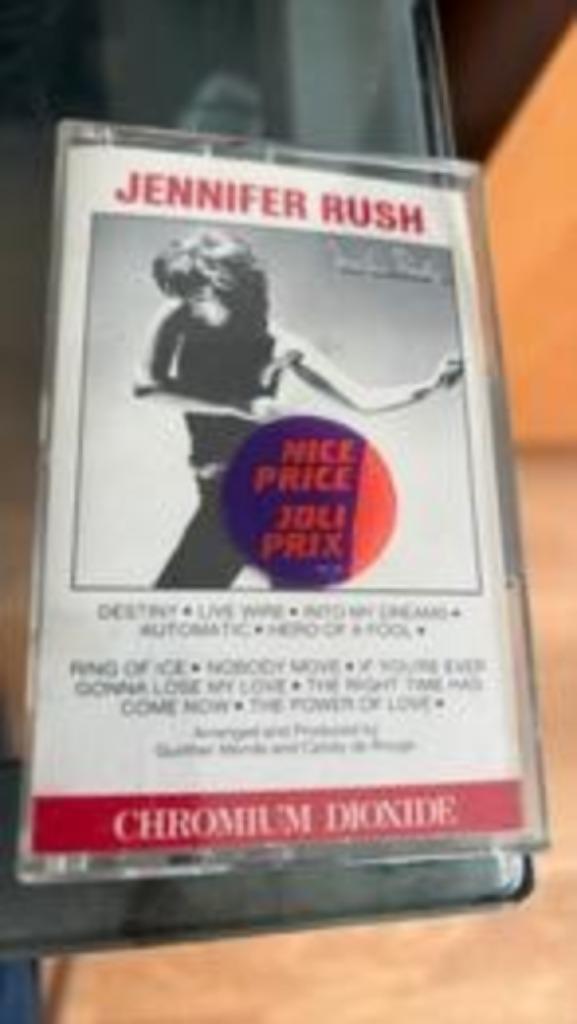 Jennifer Rush muziek cassette debuut album 10 tracks CRO2, Cd's en Dvd's, Cassettebandjes, Gebruikt, Origineel, Pop, 1 bandje