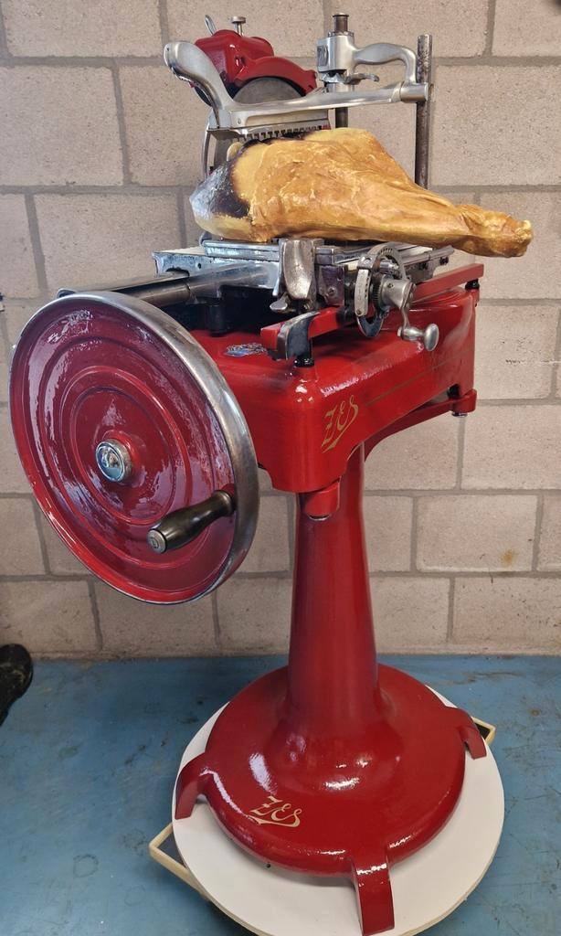 Snijmachine ( geen Berkel ) Vleessnijmachine, Antiek en Kunst, Antiek | Overige Antiek, Ophalen of Verzenden