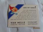 kaart van van nelle afdeling reclame, Ophalen of Verzenden, Gebruikt