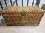 Rieten kist, Huis en Inrichting, Woonaccessoires | Kisten, Ophalen, Minder dan 50 cm, Gebruikt, 50 tot 100 cm