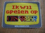 Sticker ik Wil Spelen op Spelcomputer Cbs Coleco Vision, Ophalen, Nieuw