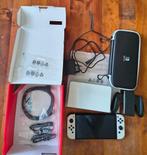 Nintendo Switch OLED + CASE + BON, Spelcomputers en Games, Ophalen of Verzenden, Zo goed als nieuw, Met 1 controller, Switch OLED