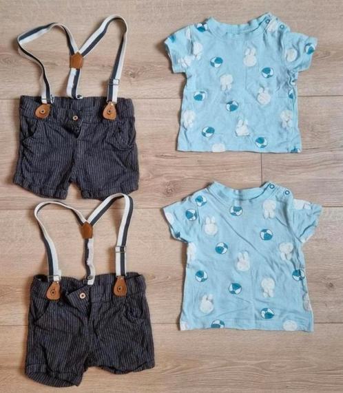 Zomer kleertjes maat 74 (4 stuks) jongen / tweeling, Kinderen en Baby's, Babykleding | Maat 74, Zo goed als nieuw, Jongetje, Ophalen of Verzenden