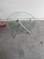 Glazen Bijzettafeltje - Rond, Minder dan 45 cm, Minder dan 55 cm, Gebruikt, Rond