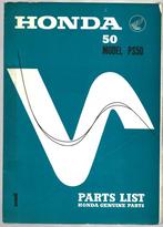 Honda PS50 Parts List onderdelenboek, Ophalen of Verzenden, Zo goed als nieuw