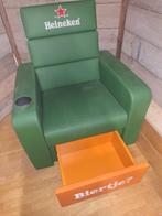 Heineken Fauteuil met Lade - Biertje?, Ophalen, Overige materialen, Gebruikt, 75 tot 100 cm