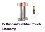 2 stuks Buccan Dumbbell, Huis en Inrichting, Lampen | Tafellampen, Ophalen of Verzenden, Zo goed als nieuw, Minder dan 50 cm