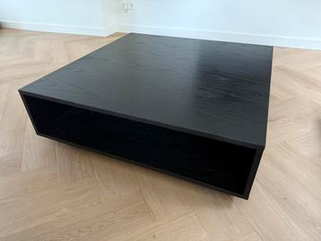Salontafel Zwart 100cm Eikenfineer beschikbaar voor biedingen