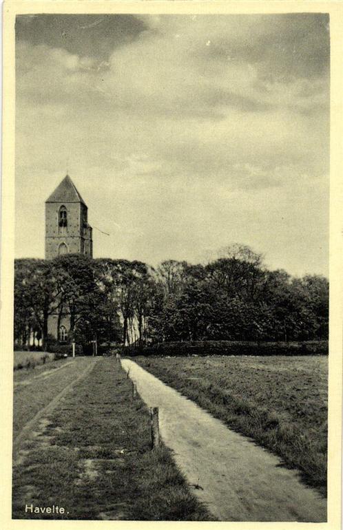 Havelte. - gezicht op - ongelopen, Verzamelen, Ansichtkaarten | Nederland, Ongelopen, Overijssel, 1920 tot 1940, Ophalen of Verzenden