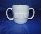 Douwe Egberts Boy beker met twee oren, Huis en Inrichting, Keuken | Servies, Ophalen of Verzenden, Zo goed als nieuw, Overige stijlen