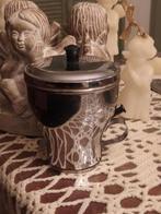 Retro rvs suikerpot met lade, Verzamelen, Ophalen of Verzenden, Huis en Inrichting