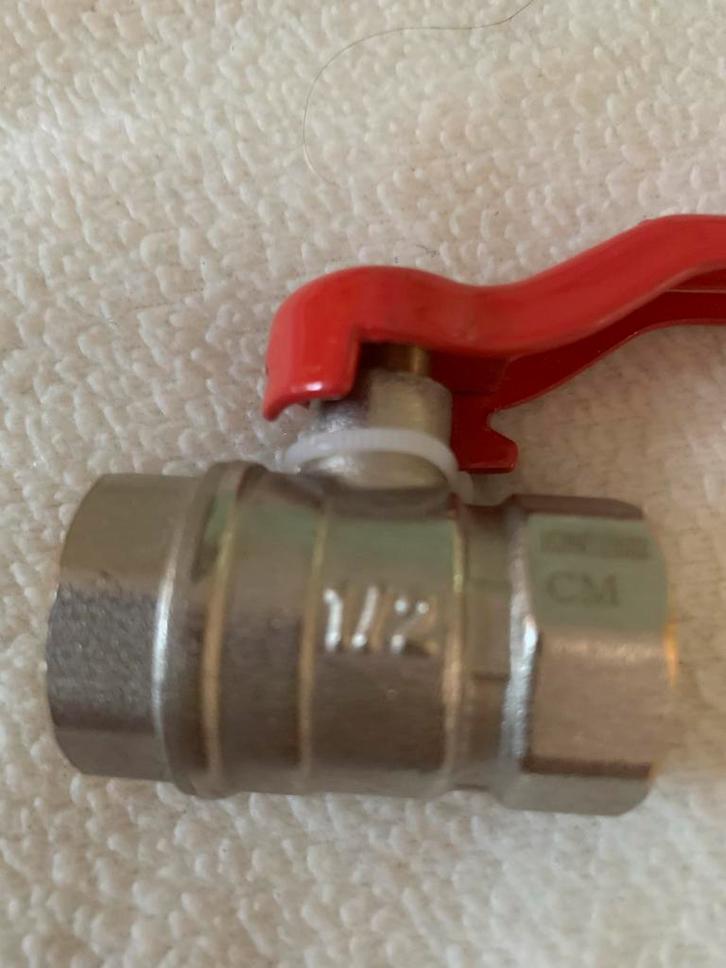 Nieuwe 1/2" Waterkraan ijzer, Doe-het-zelf en Verbouw, Sanitair, Nieuw, Kraan, Rvs, Ophalen of Verzenden