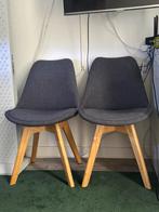 2 nette kuipstoelen grijs, Ophalen, Zo goed als nieuw, Grijs, Twee