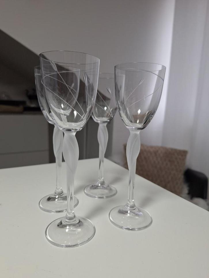 Vintage Glazen Set, Huis en Inrichting, Woonaccessoires | Kandelaars en Kaarsen, Gebruikt, Kaars, Minder dan 25 cm, Overige materialen