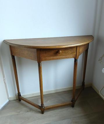 massief eiken sidetable, wandtafel met lade beschikbaar voor biedingen