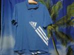 blauwe polo shirt mt L van Adidas, Kleding | Heren, Polo's, Gedragen, Blauw, Maat 48/50 (M), Ophalen of Verzenden