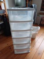 Plastic ladekast met 6 lades opberger opbergkast, Huis en Inrichting, Kasten | Ladekasten, Ophalen, Gebruikt, 25 tot 50 cm, Minder dan 100 cm
