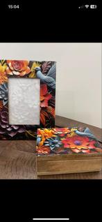 Fotolijst & Opbergdoos met Bloemen, Ophalen of Verzenden, Nieuw, Hout, Minder dan 50 cm