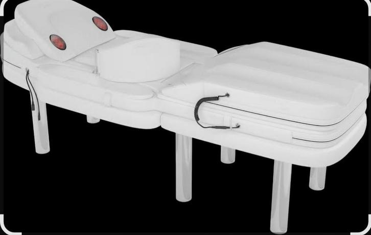 Infrarood Massage Tafel, Huis en Inrichting, Slaapkamer | Bedden, Zo goed als nieuw, Eenpersoons, 80 cm, 200 cm, Metaal, Wit, Verstelbaar