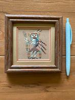 Native American Navajo sand art, Ophalen of Verzenden, Gebruikt, Hout, Minder dan 50 cm