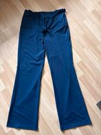 Elvira mooie blauwe travelstof broek mt 42 ZGAN, Blauw, Maat 42/44 (L), Ophalen of Verzenden, Zo goed als nieuw