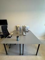 IKEA LINNMON Bureautafel 150 x 75 cm | Grijs/Zwart, Ophalen, Zo goed als nieuw, Bureau