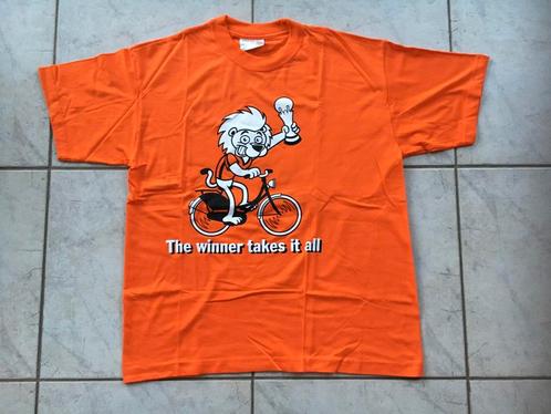 Nieuw oranje Tshurt t shurt The Winner Takes it All maat L, Kleding | Heren, T-shirts, Nieuw, Maat 52/54 (L), Zwart, Ophalen of Verzenden