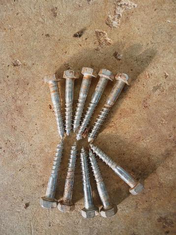 houtdraadbout  m8x50   Rvs  inox  a2 beschikbaar voor biedingen
