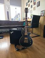 Fender Mustang GT100 + Harley Benton Custom VB Black – bijna, Muziek en Instrumenten, Snaarinstrumenten | Gitaren | Elektrisch