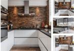 Bemmel & kroon keuken, 6cm natuursteenblad U-vormig, Huis en Inrichting, Keuken | Complete keukens, Ophalen, U-keuken, Wit, Graniet of Steen