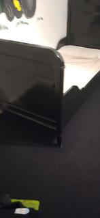 Eenpersoons antiek bed, Huis en Inrichting, Slaapkamer | Bedden, Ophalen, 90 cm, Eenpersoons, Zwart