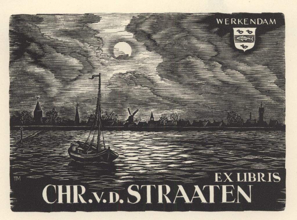 0366 Ex Libris Nederland : Thijs Mauve, 1957, Verzenden