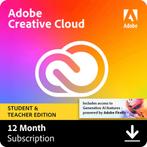 Adobe Creative Cloud 12 Maanden - Studentenversie - Factuur!, Verzenden, Nieuw, Windows