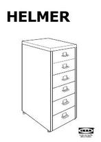 IKEA Helmer ladekast - Nieuw in doos!, Ophalen, Minder dan 50 cm, Nieuw, Metaal