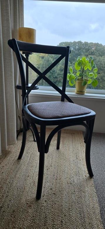 6 eetkamerstoelen zwart / bruin rotan – Lifestyle Cross beschikbaar voor biedingen