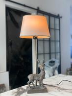 Landelijke Sissy Boy Tafellamp 56 cm Rendier En Creme Kapje, 50 tot 75 cm, Zo goed als nieuw, Metaal, Landelijk, brocante, nordic