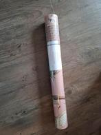 1 rol behang over, roze met ooievaars en bloemen, Huis en Inrichting, Ophalen, Minder dan 10 m², Roze