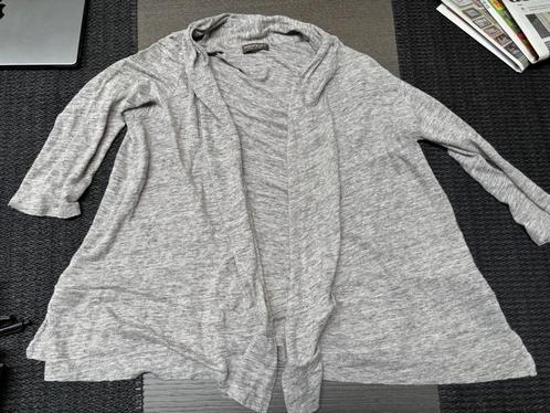 Repeat linnen vest zilvergrijs 38-40-42-44, Kleding | Dames, Truien en Vesten, Zo goed als nieuw, Maat 38/40 (M), Grijs, Verzenden