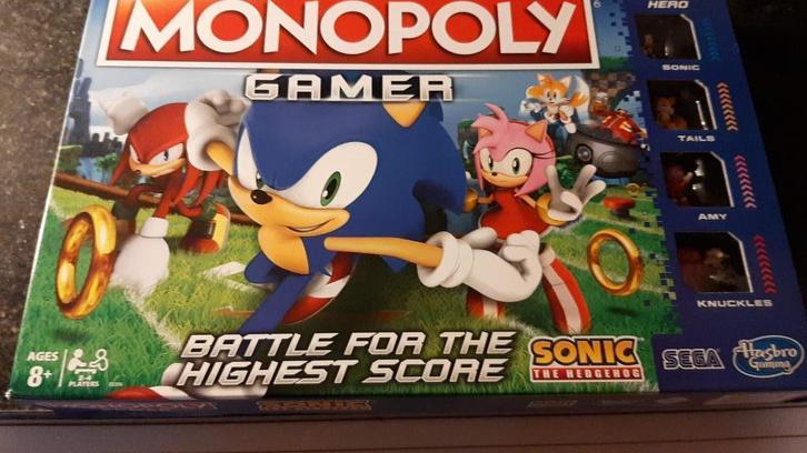 bordspel seal stans Monopoly The Games Sonic the Heghehog, Hobby en Vrije tijd, Gezelschapsspellen | Bordspellen, Nieuw, Een of twee spelers