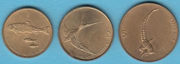 Slovenië Tolar, 2 Tolarja en 5 Tolarjev 1994-1996 dieren  beschikbaar voor biedingen