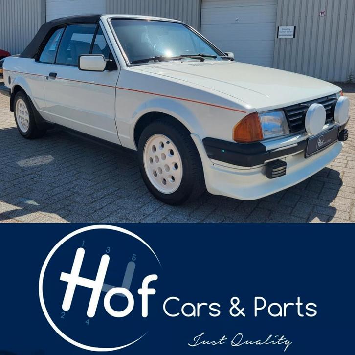 Hele gave Ford escort cabrio XR3I bwj 84 incl 2 jaar apk!!, Auto's, Ford, Bedrijf, Escort, Mistlampen, Open dak, Radio, USB, Benzine