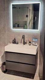 Badmeubel 80cm met kraan en spiegel., Ophalen, Nieuw