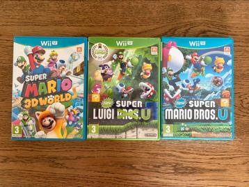 Wii U 3x spellen (Super Mario, Super Luigi) beschikbaar voor biedingen
