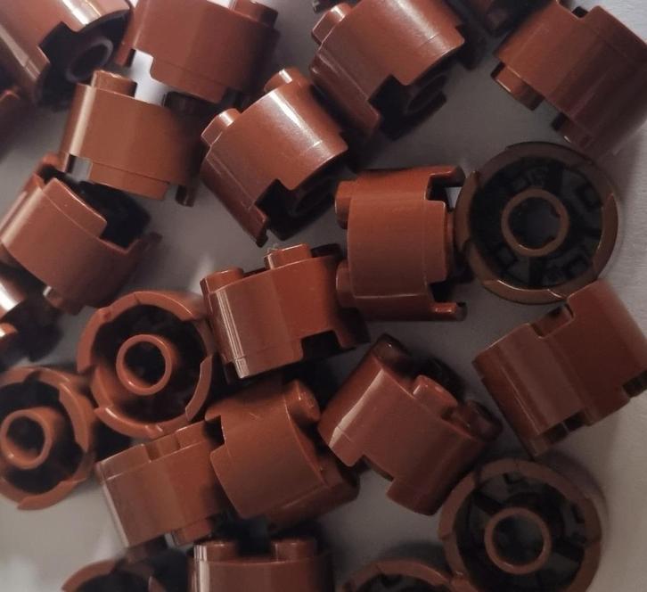 Lego 2x2 round brick, Reddish brown (per 25), Kinderen en Baby's, Speelgoed | Duplo en Lego, Nieuw, Lego, Losse stenen, Verzenden