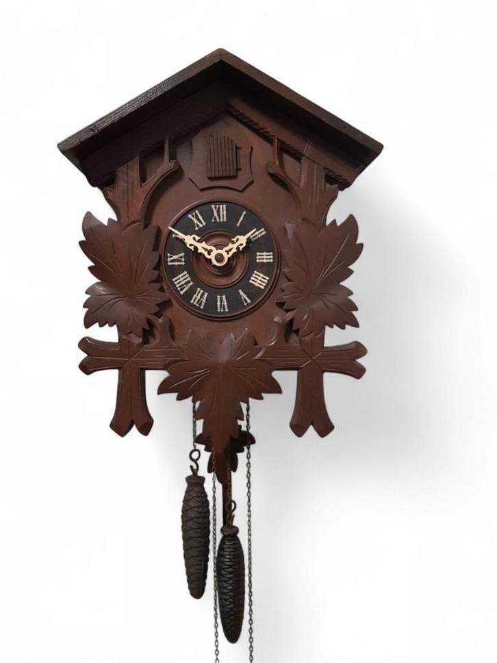 1572. Koekoeksklok, Zwarte Woud Duitsland, ca. 1960-1990, Huis en Inrichting, Woonaccessoires | Klokken, Wandklok, Ophalen of Verzenden